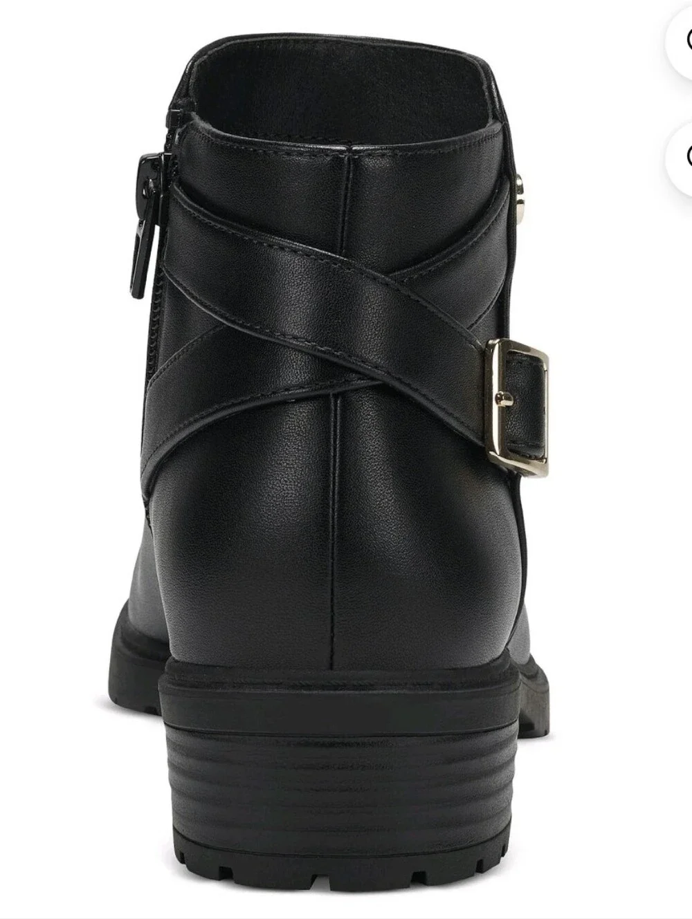 Giani Bernini Black Women's Leather Ankle Booties Memory Foam Size 10